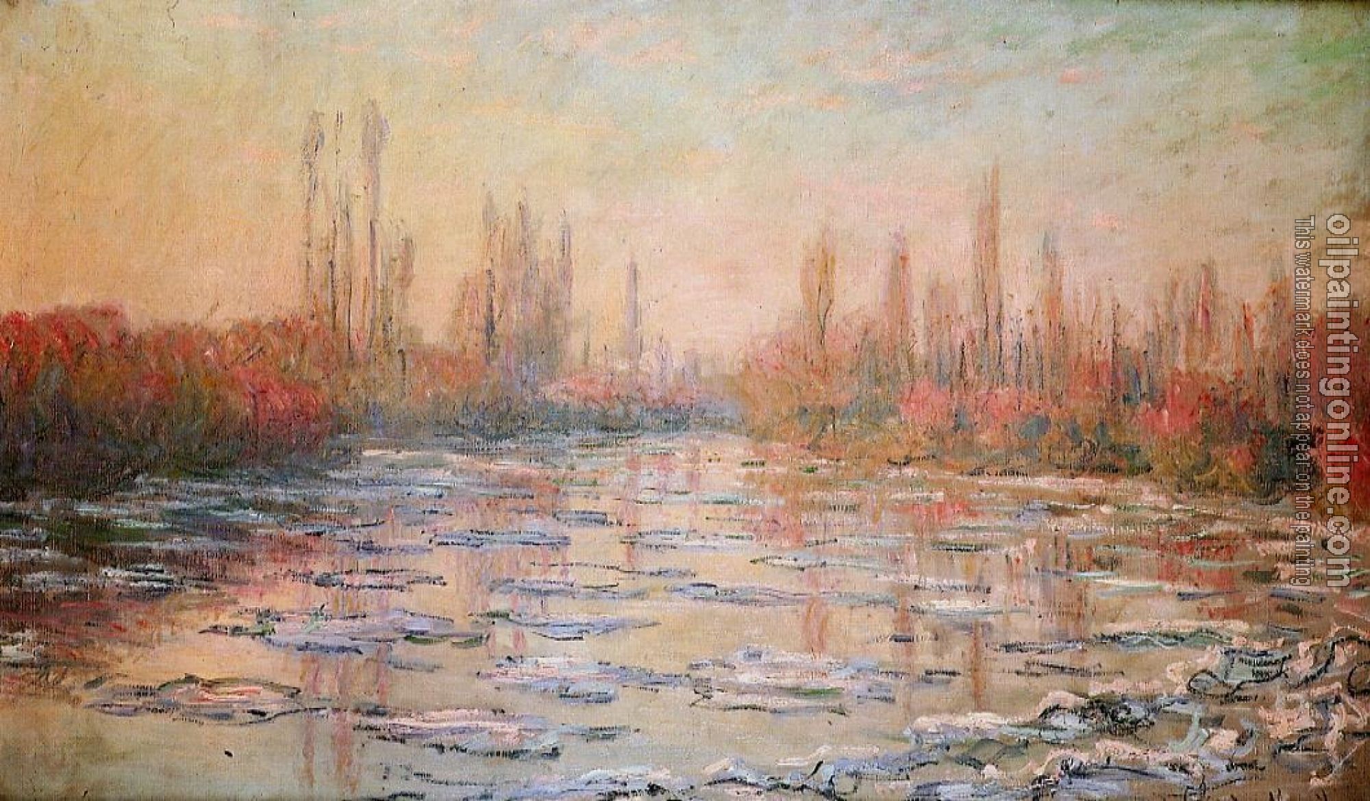 Monet, Claude Oscar - Floating Ice